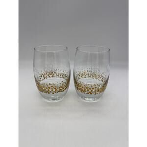 Baileys Gold Dots Drinking Glasses Set of 2
